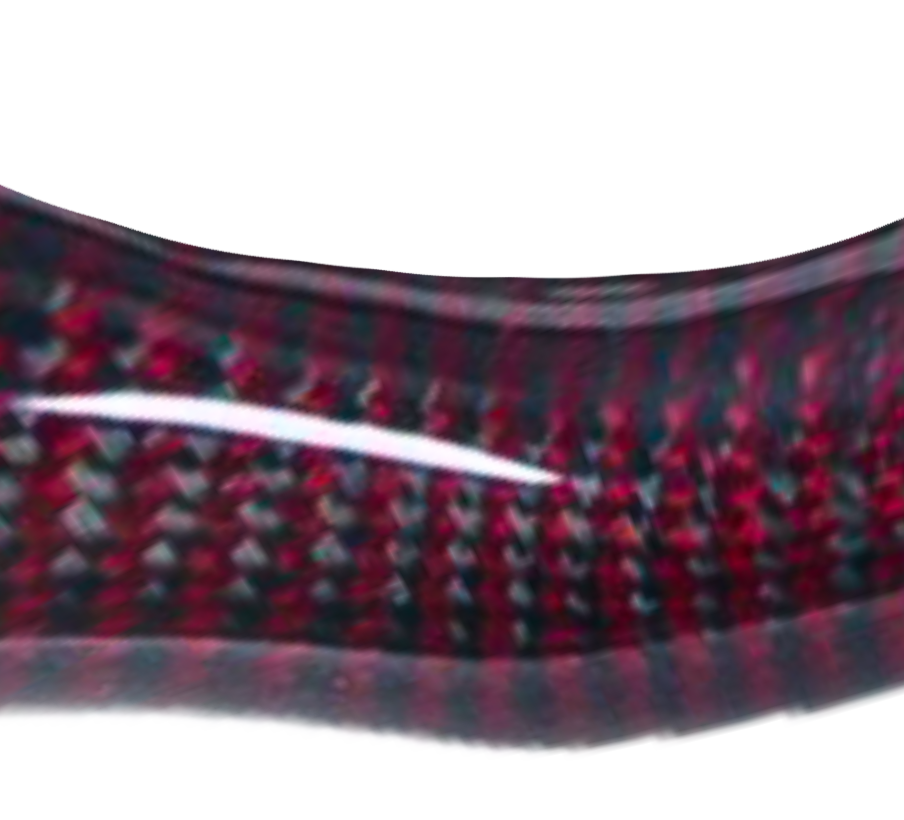 Koolstofvezel Zwart & Rood