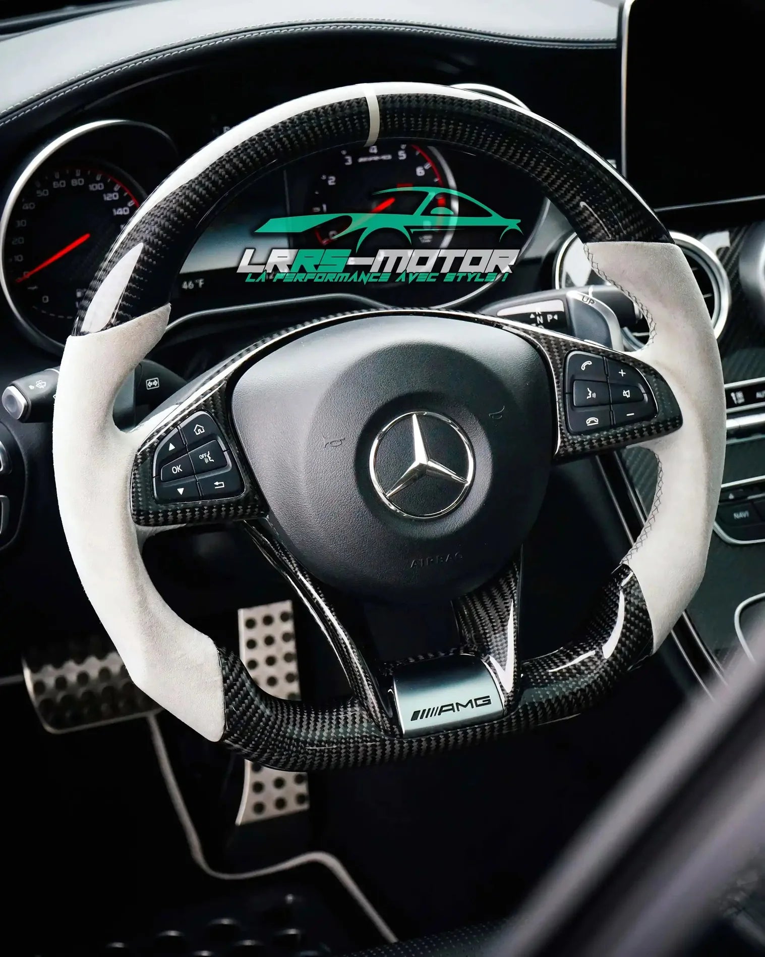 Carbon stuurwiel Mercedes Benz AMG w205 (2014 - 2017) C63, E63, GT63, GTS63, GTC63, A45